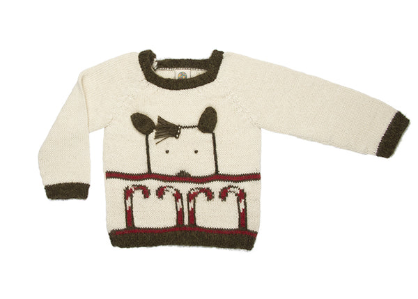 Green candy cane sweater