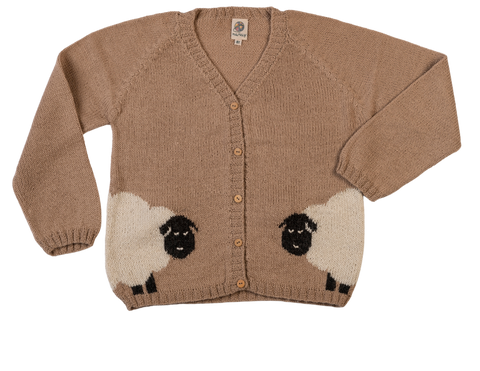 NW706 BEIGE PEEK-A-BOO CARDIGAN