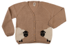 NW706 BEIGE PEEK-A-BOO CARDIGAN