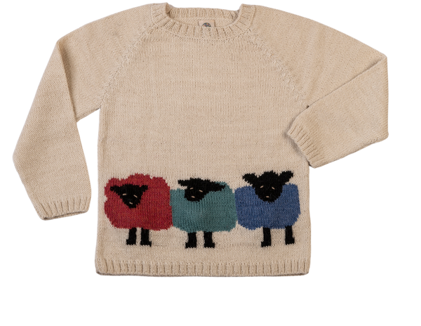 NW710 A TRIO OF COLORFUL LAMBS