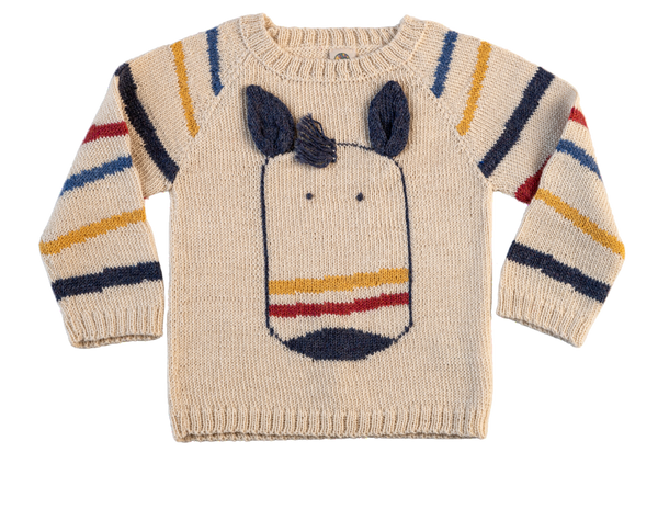 NW728 CLASSIC PEONY ZEBRA SWEATER