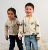 NW533 BLUE GREEN LITTHE ANTS CARDIGAN