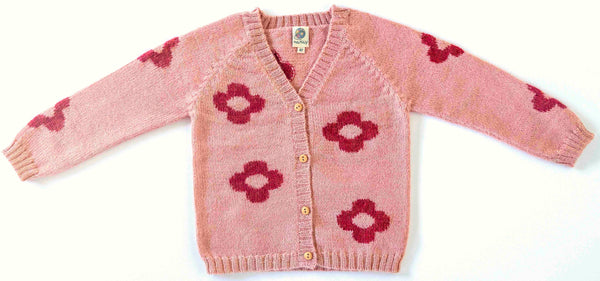 NW510 ROSES ON ROSE CARDIGAN