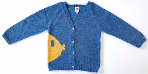 NW519 LITTLE FISH IN THE SEA CARDIGAN