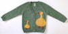 NW534 DUCK ON MOSS CARDIGAN