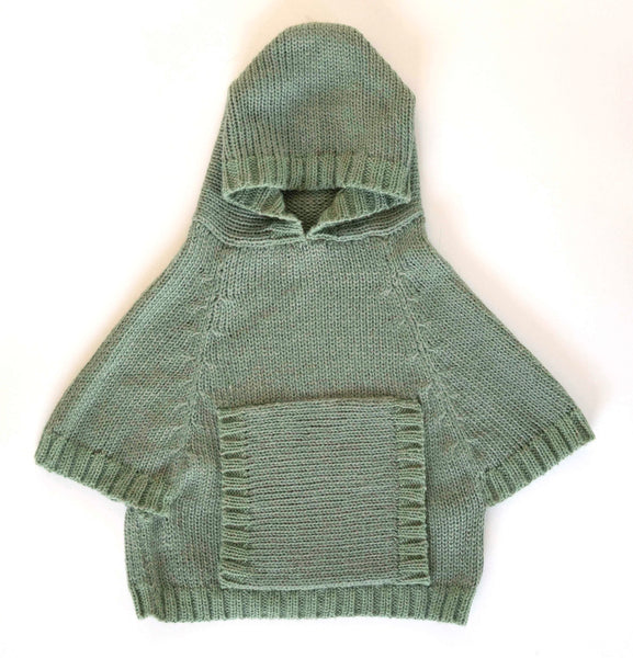 NW537 MOSS PONCHO HOODIE