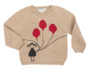 NW174 Balloon sweater red
