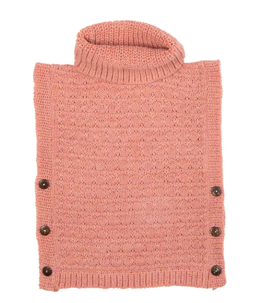 Poncho sweater rose (NW198)