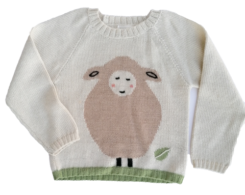NW348 Little Sheep on the Grass Sweater