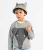 NW429 Floppy ears grey Elephant Sweater